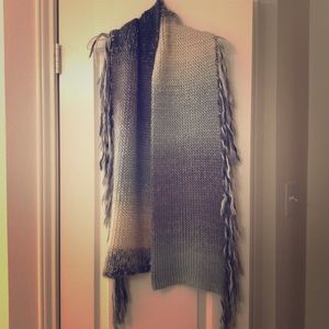 FREE PEOPLE ombré fringed scarf